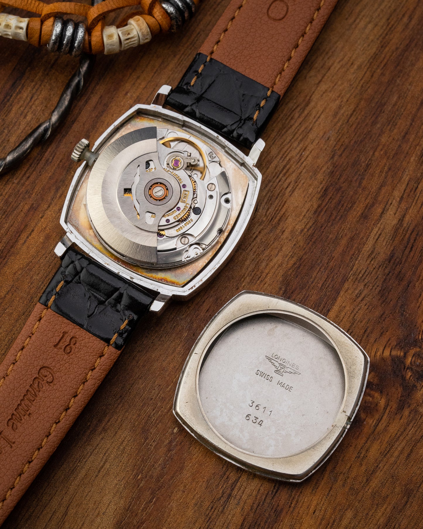 Longines "Square-Cushion" Automatic Date Ref. 3611 (Cal. L634.1)
