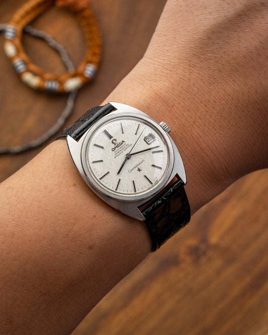 Omega Constellation Chronometer "C-shape" Linen dial Ref. 168.017 (Cal. 564)
