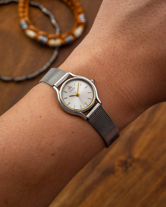 Credor Seiko Mini "Super-Slim" Two Tone 7371-0020