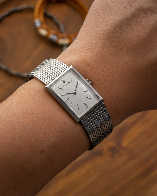 Corum Rectangular Linen dial Ref. 27281 (Cal. ETA 2512)