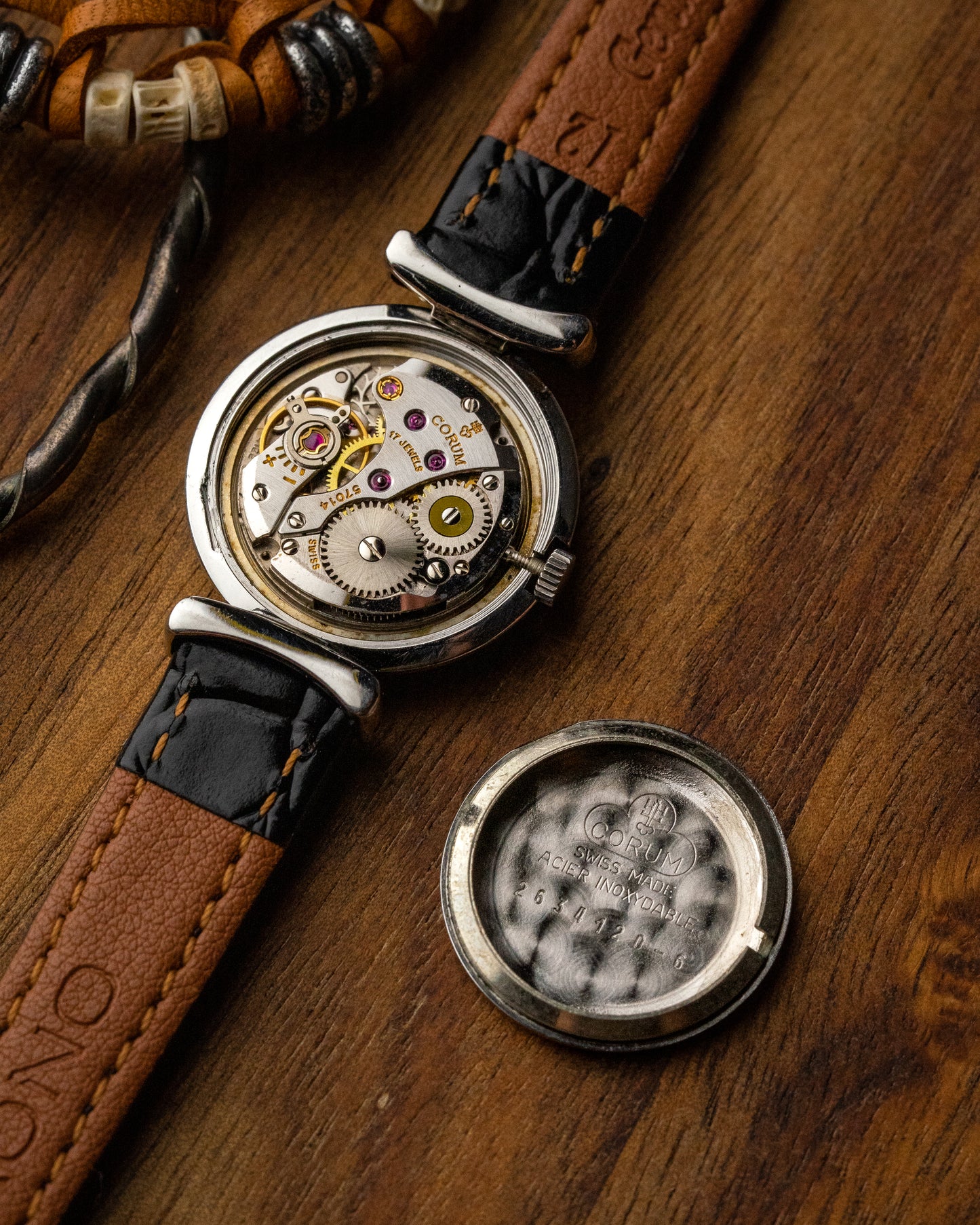 Corum Guilloché Bezel Linen dial (Cal. Felsa 4122)