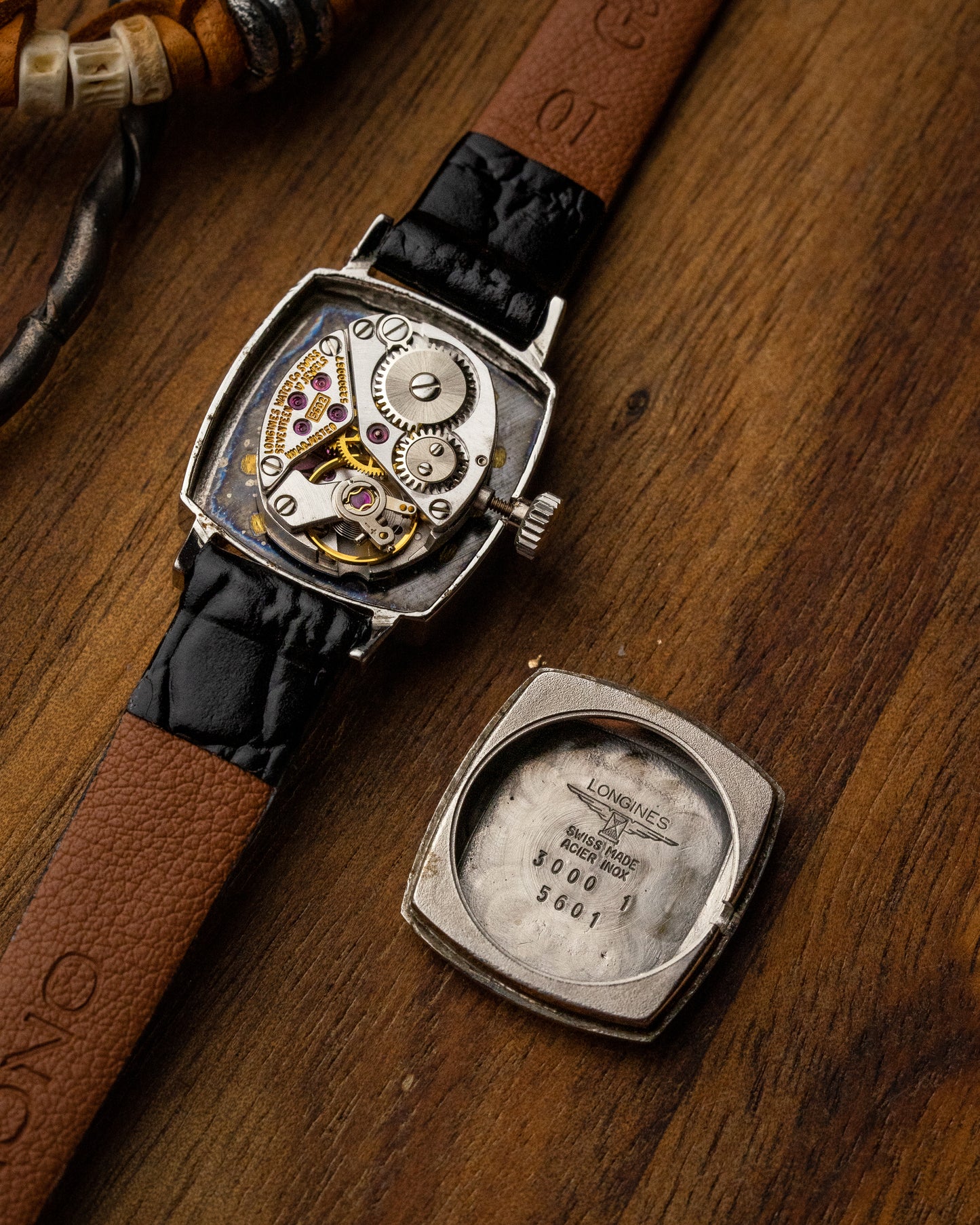 Longines Petite "Square Cushion" Grey dial Ref. 3000-1 (Cal. 5602)