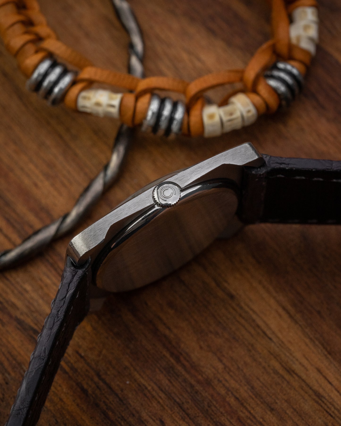 Corum Classic Rectangular Grey Linen dial Ref. 57279 (Cal. 7001)