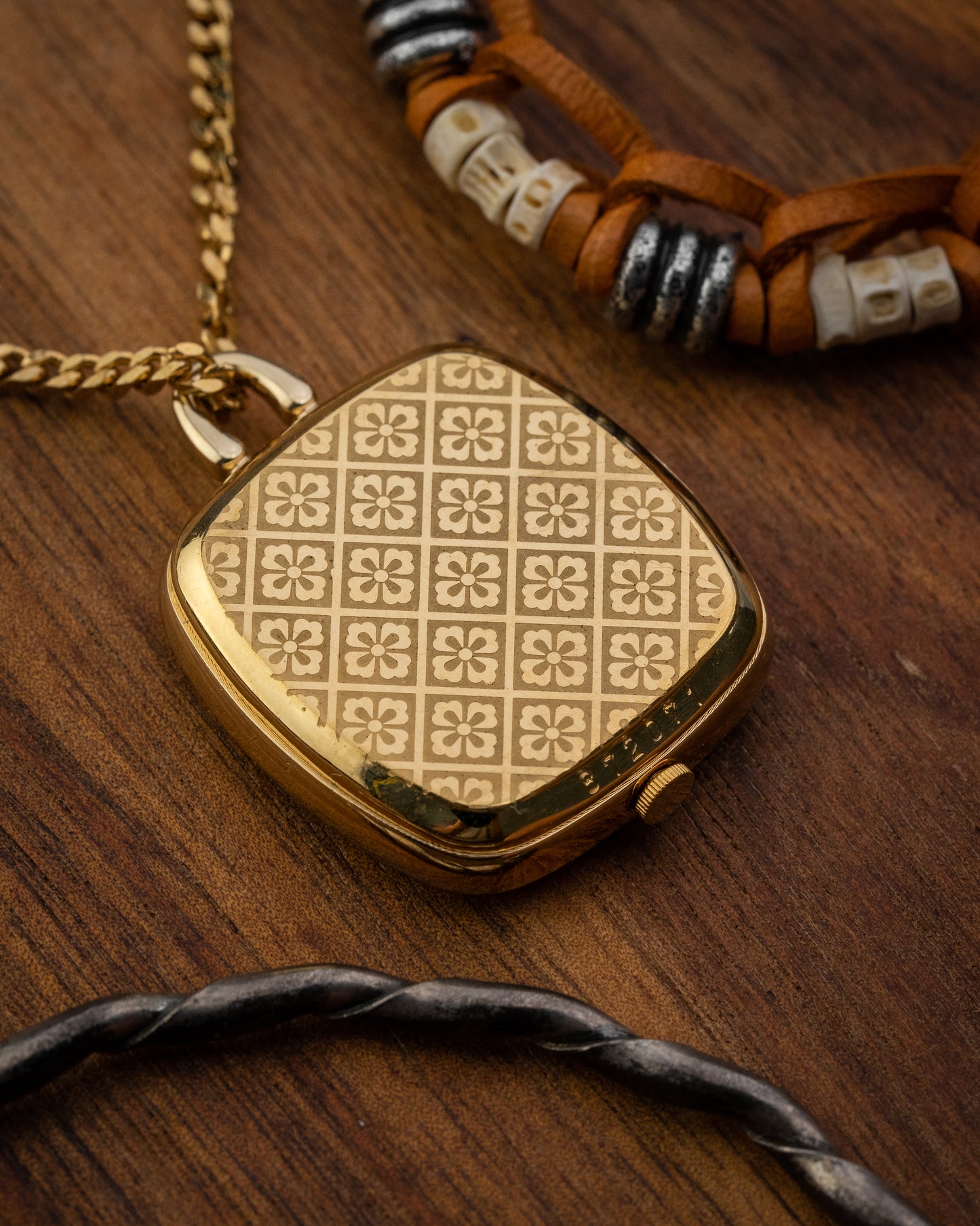 Seiko Pendent Necklace "Floral dial" Cushion