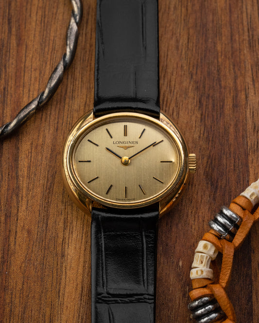 Longines Oval Oblong “C-Shape” case Gold Ref. 5081 (Cal. 5602)