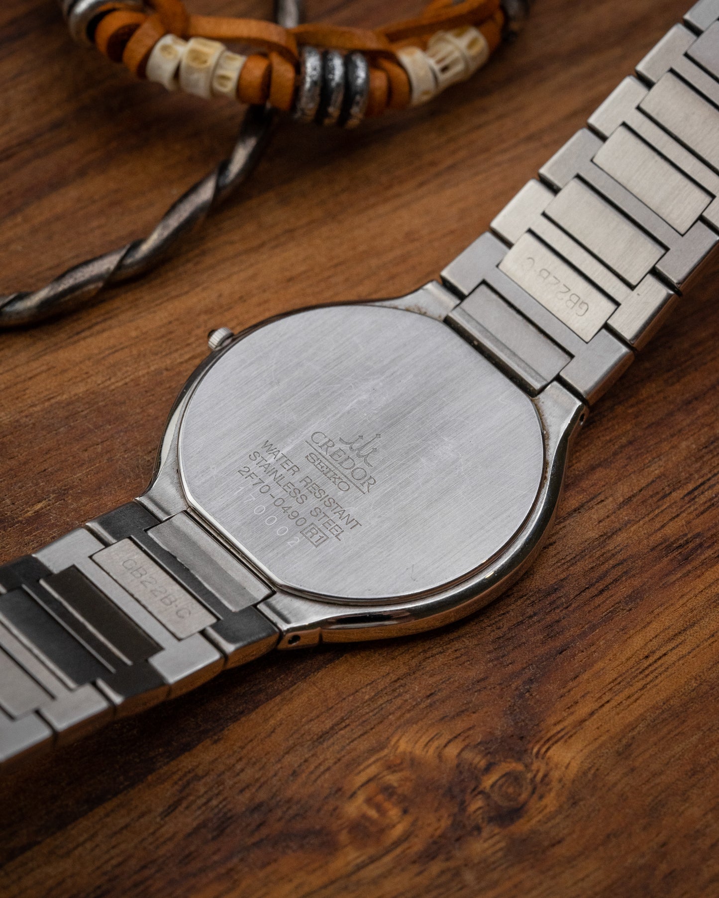 Credor Seiko "Monogram" 2F70-0490 Integrated Bracelet