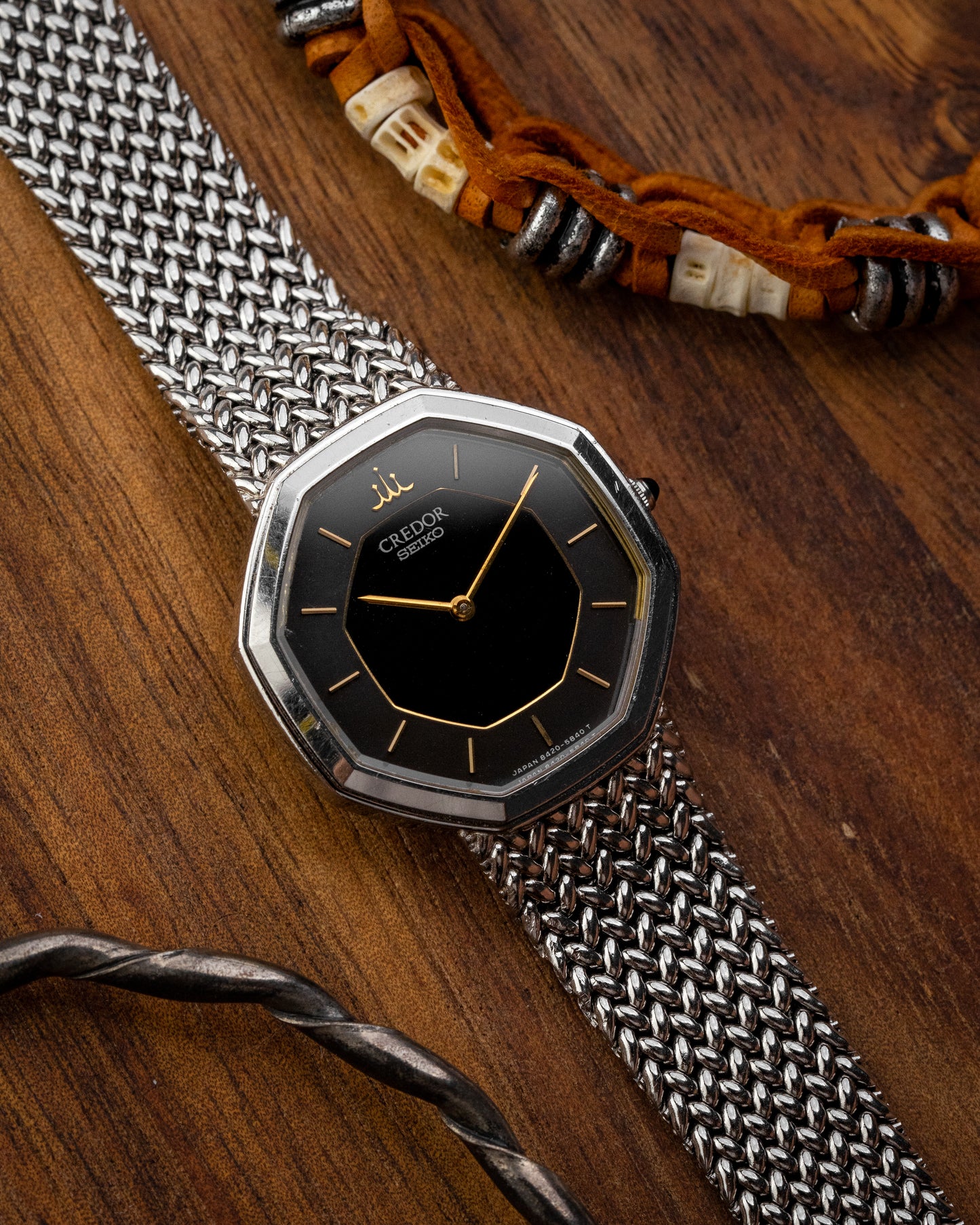 Credor Seiko Octagonal "Onyx" Ref. 8420-5660