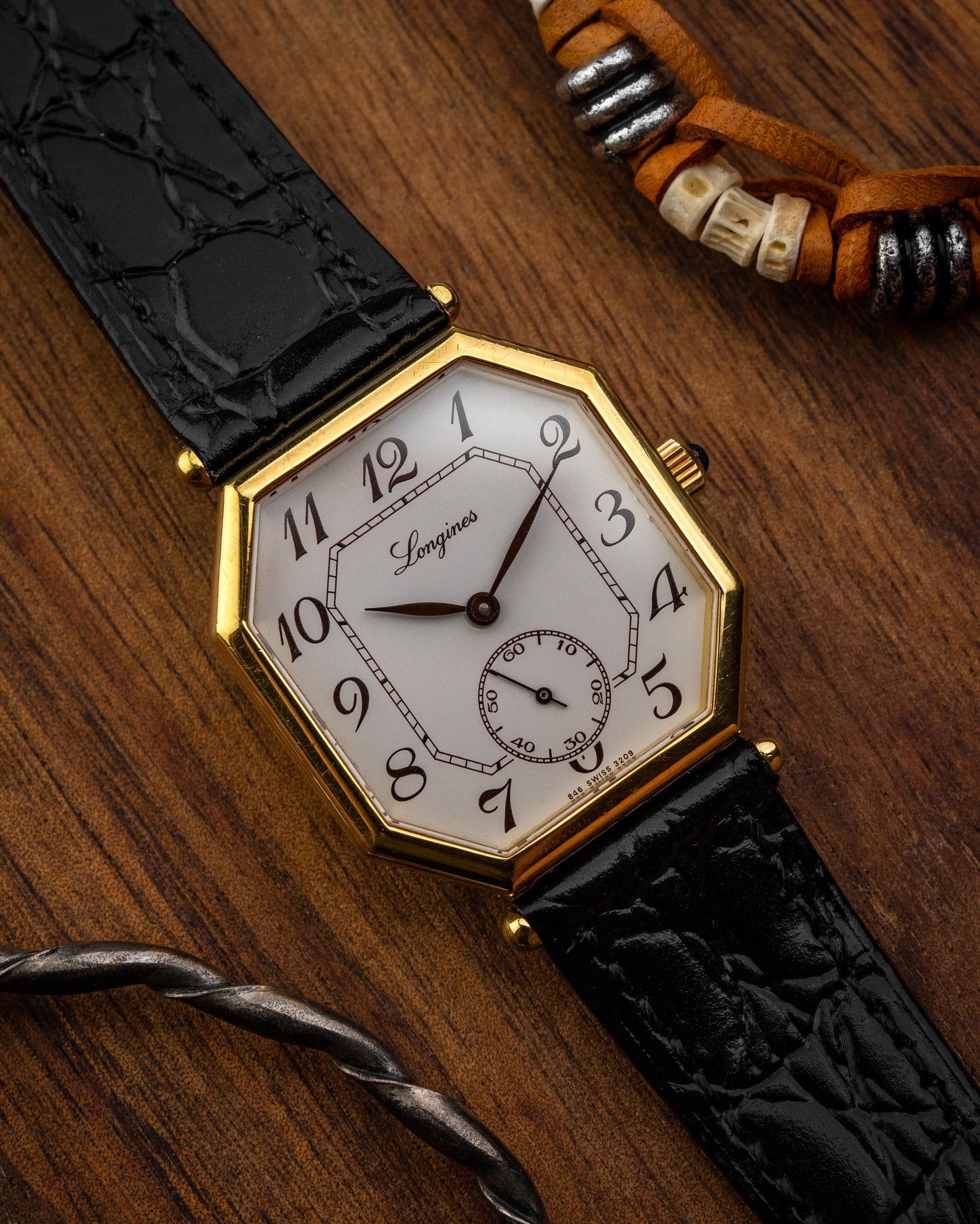 Longines Octogonal Breguet Numeral Gold Ref. 3209 (Cal. 846.4)