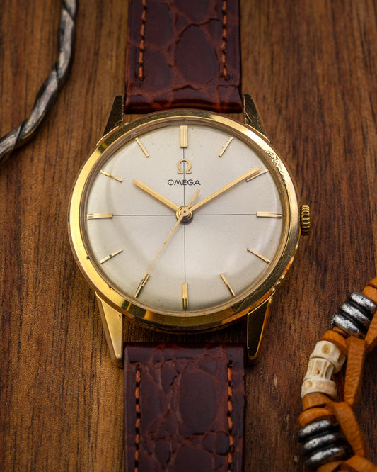 Omega Classic Crosshair dial Gold Ref. 14732-1 (Cal. 285)