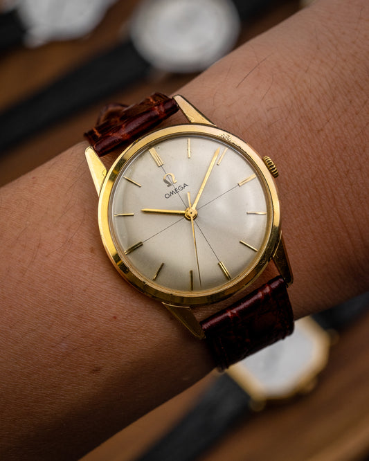 Omega Classic Crosshair dial Gold Ref. 14732-1 (Cal. 285)