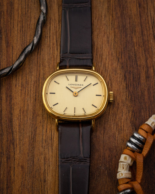 Longines “Ellipse Horizontale” Oval Ladies Gold Ref. 1129 (Cal. L817.4)