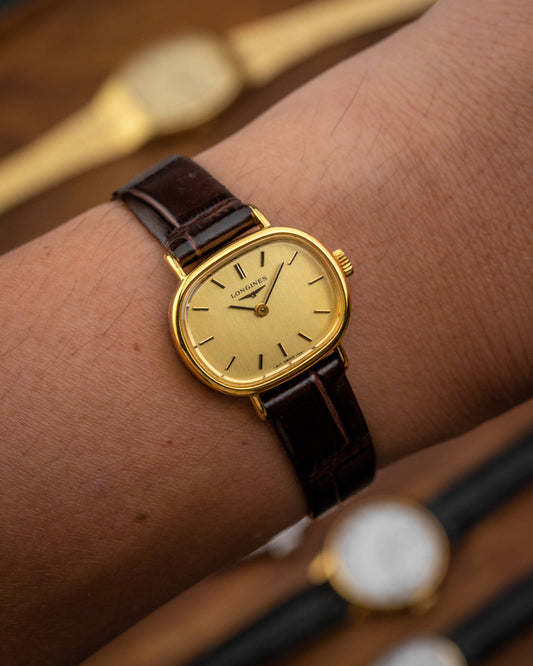 Longines “Ellipse Horizontale” Oval Ladies Gold Ref. 1129 (Cal. L817.4)