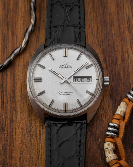 Omega Seamaster Cosmic Automatic Day-Date "Sparkle" dial Ref. 166.036 (Cal. 752)