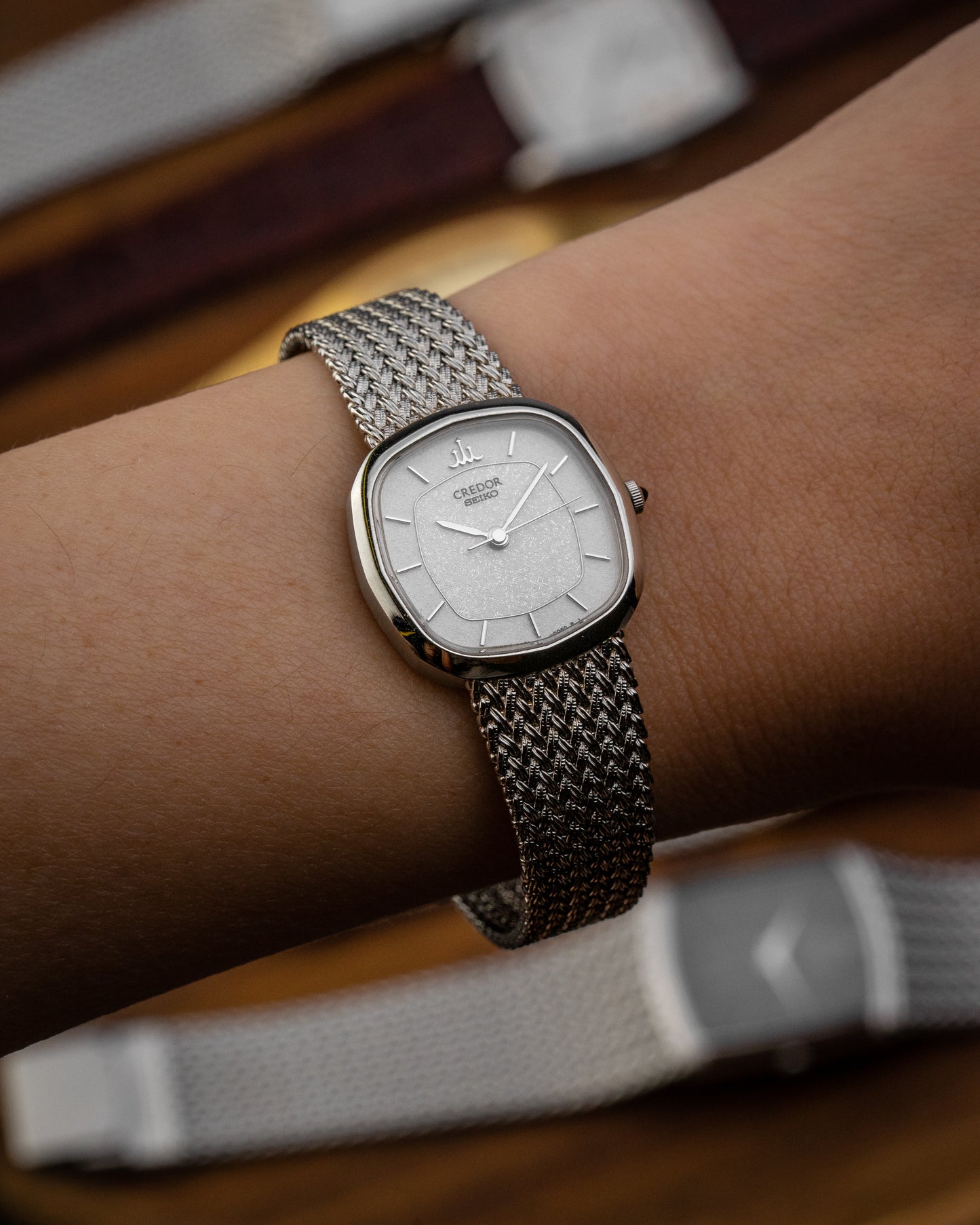 Credor Seiko Frosty dial Ladies Ref. 4J81-5040