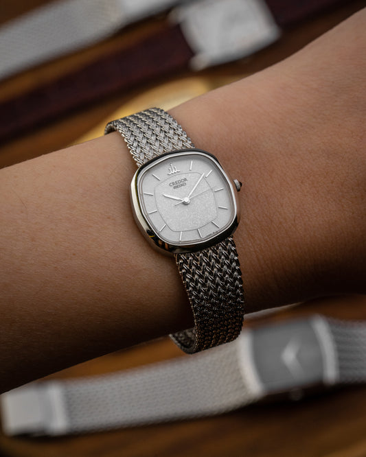 Credor Seiko Frosty dial Ladies Ref. 4J81-5040