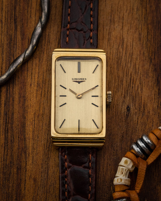 Longines Rectangular "Bullion" Gold Ref. 805-50612 (Cal. 5602)