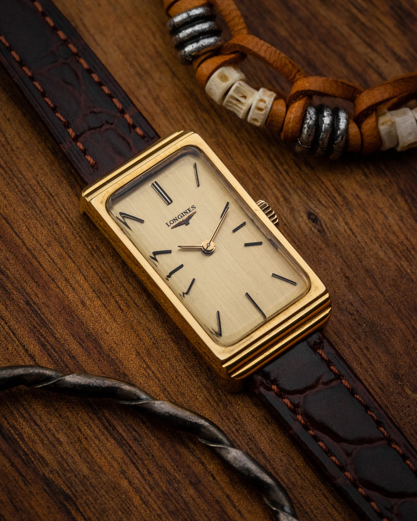 Longines Rectangular "Bullion" Gold Ref. 805-50612 (Cal. 5602)