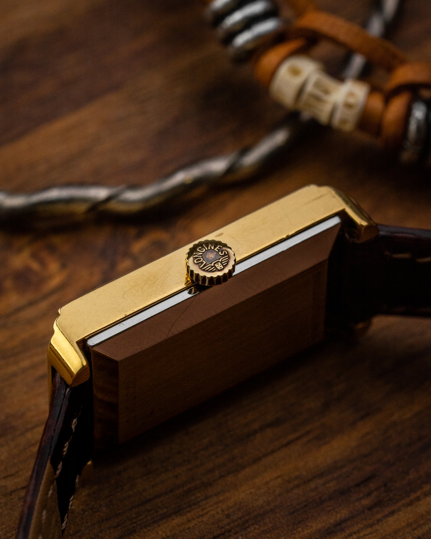 Longines Rectangular "Bullion" Gold Ref. 805-50612 (Cal. 5602)
