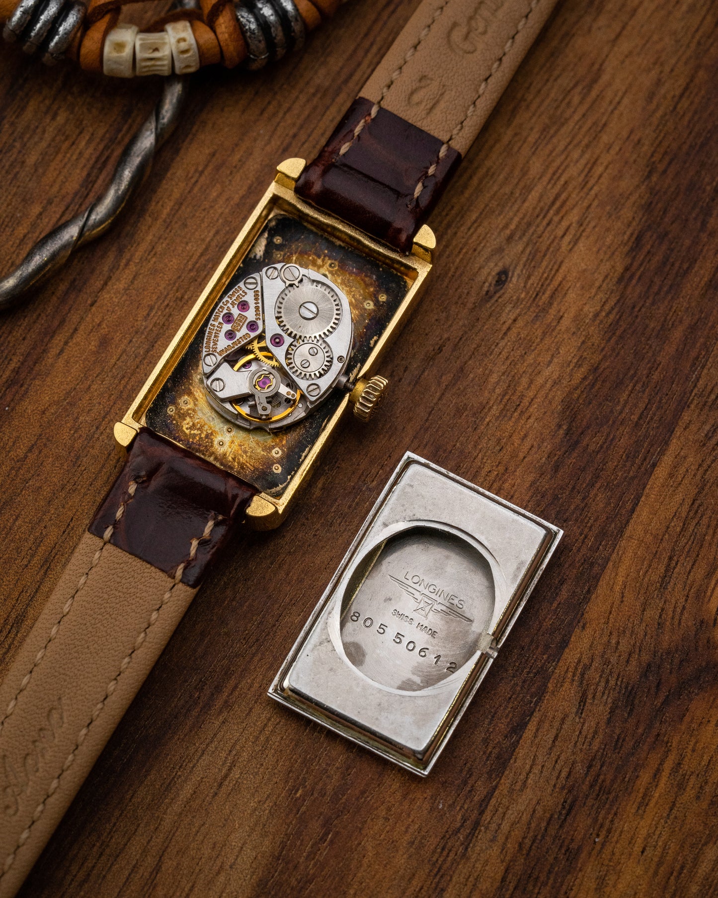 Longines Rectangular "Bullion" Gold Ref. 805-50612 (Cal. 5602)