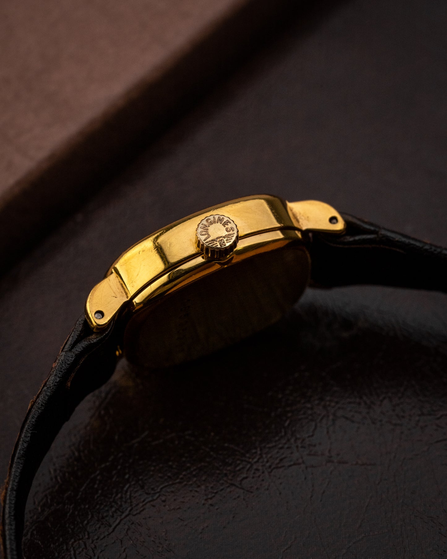 Longines "mini-Ellipse" Birch dial Gold Ladies Full Box Set Ref. 4282 (Cal. 817.4)