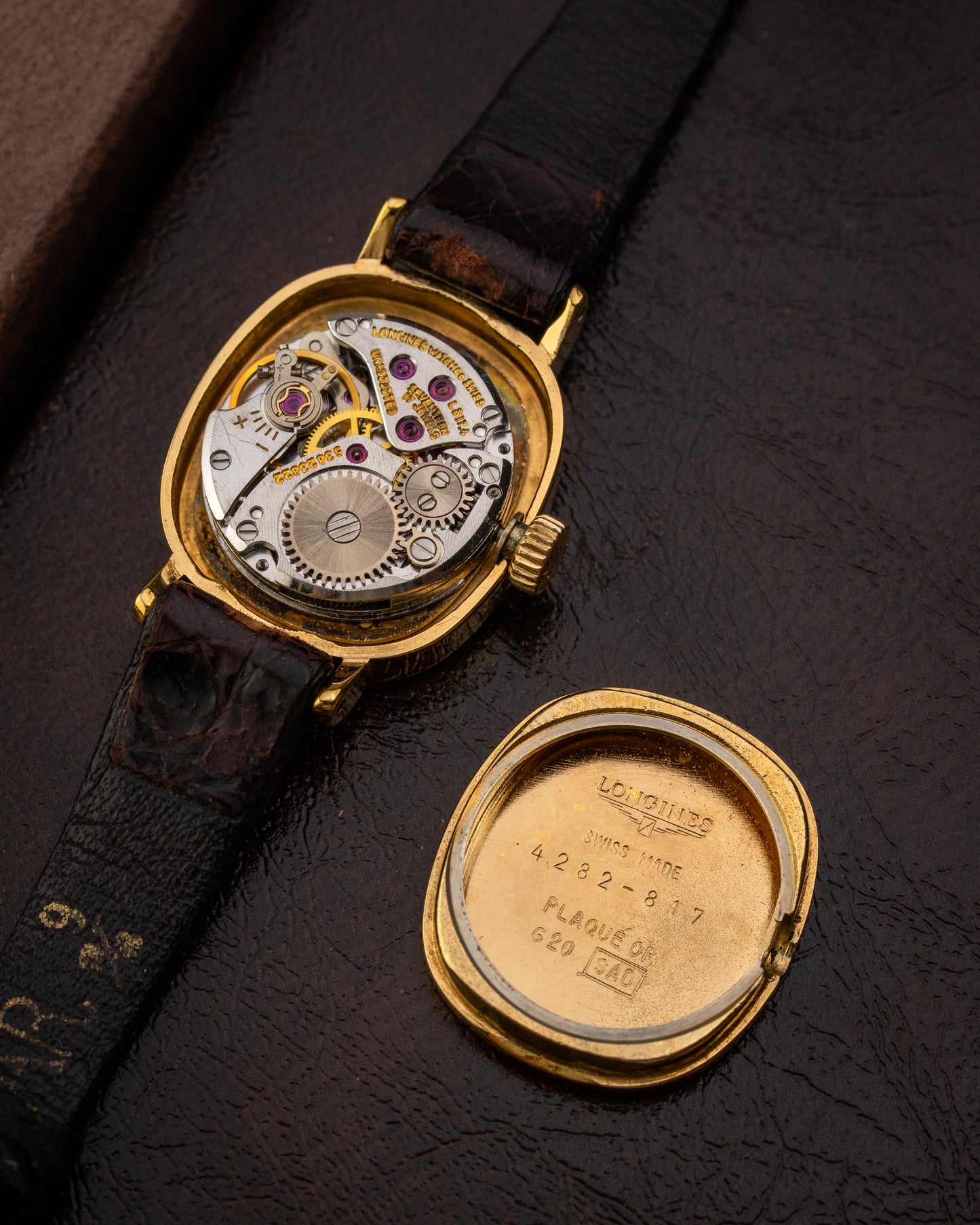 Longines "mini-Ellipse" Birch dial Gold Ladies Full Box Set Ref. 4282 (Cal. 817.4)