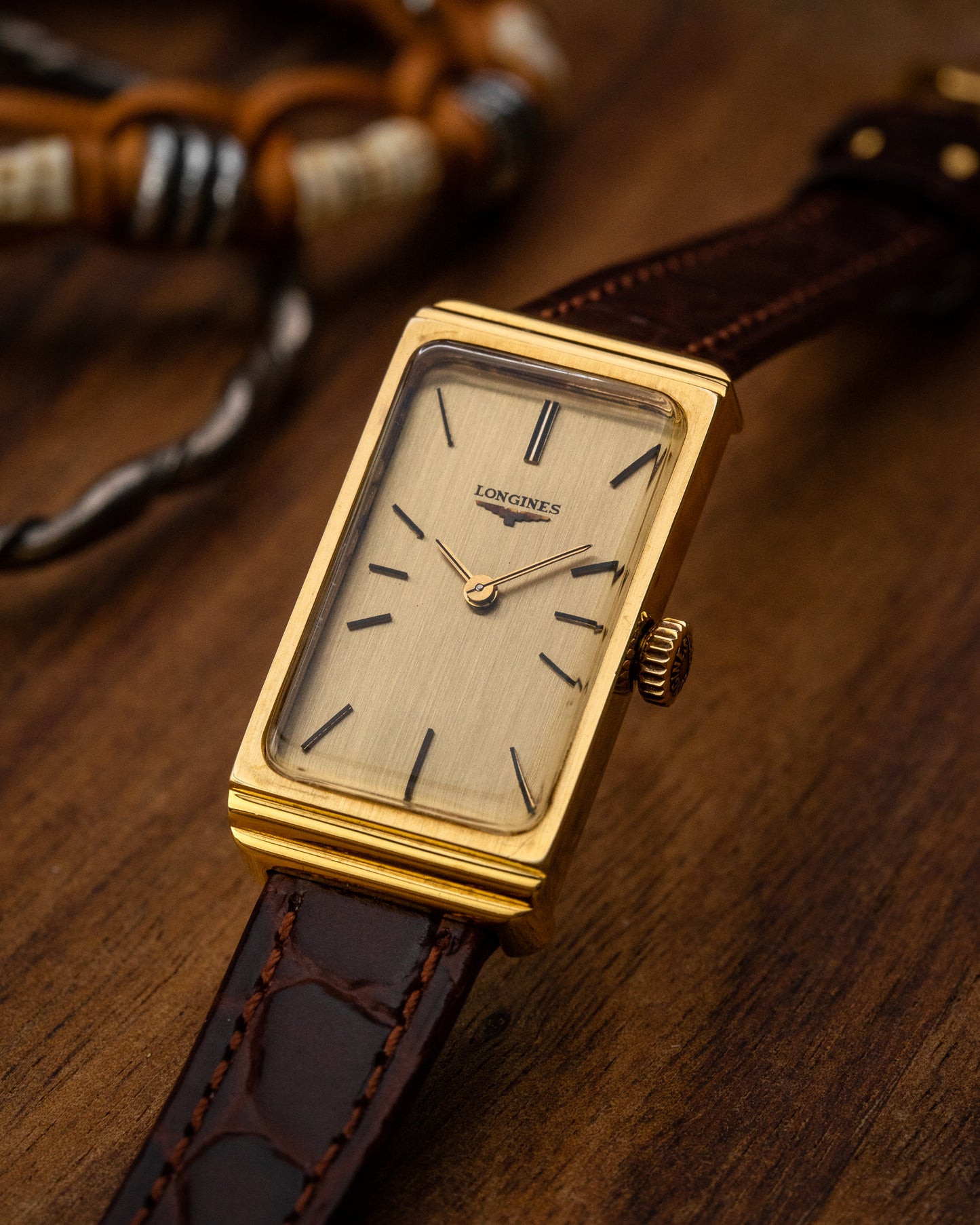 Longines Rectangular "Bullion" Gold Ref. 805-50612 (Cal. 5602)