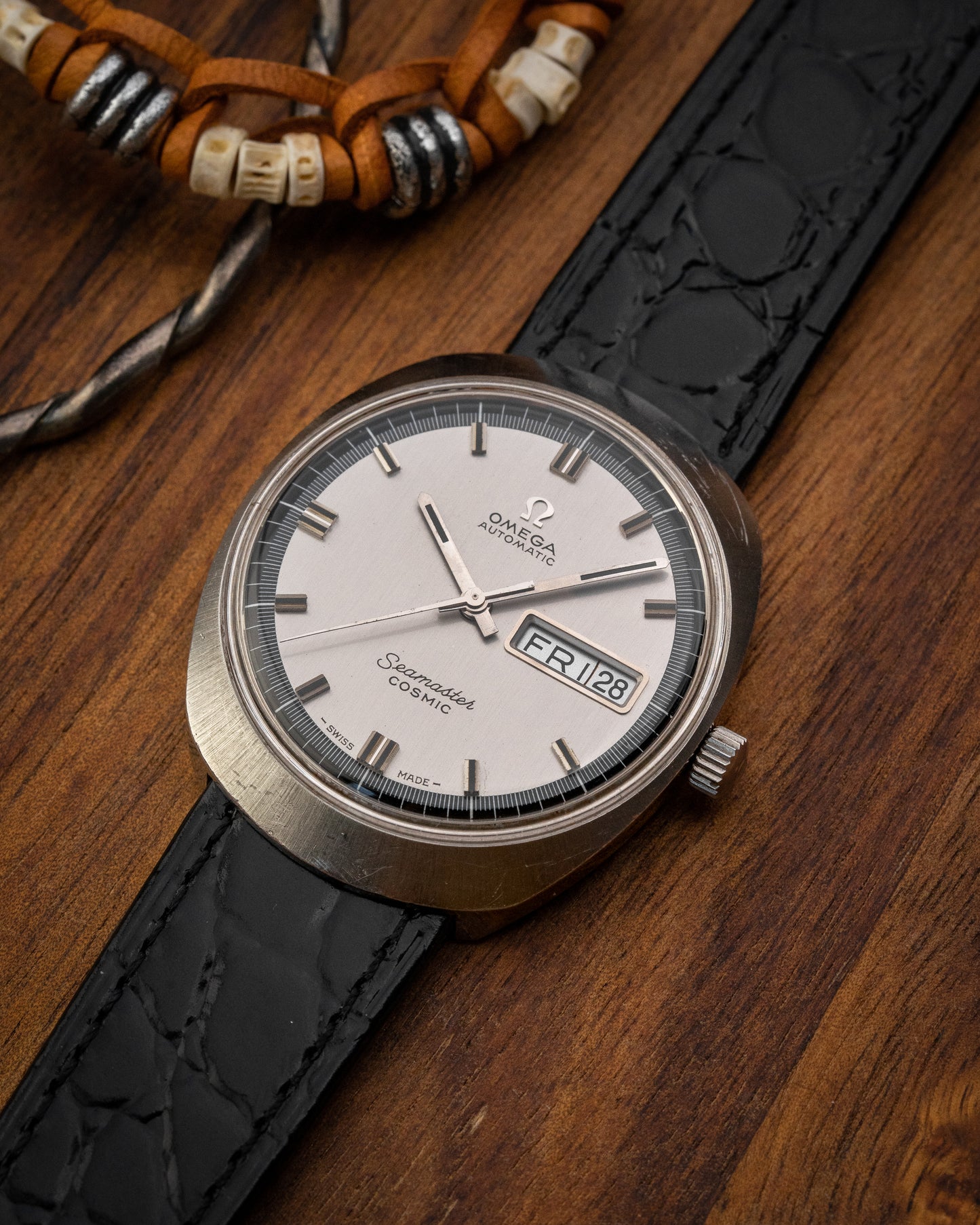 Omega Seamaster Cosmic "Helmet" Automatic Day-Date Ref. 166.035 (Cal. 752)
