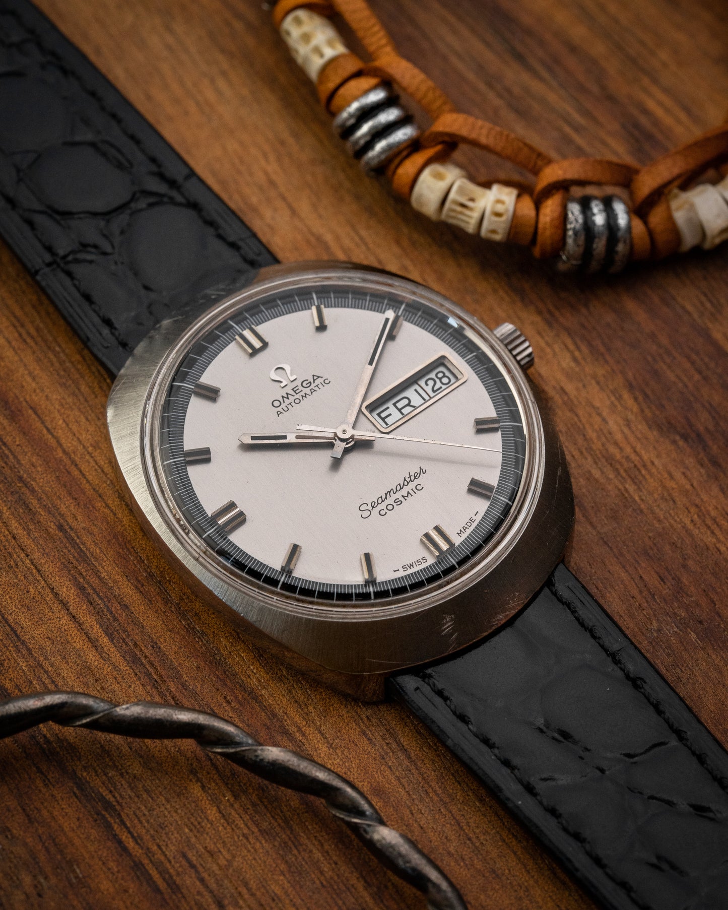 Omega Seamaster Cosmic "Helmet" Automatic Day-Date Ref. 166.035 (Cal. 752)