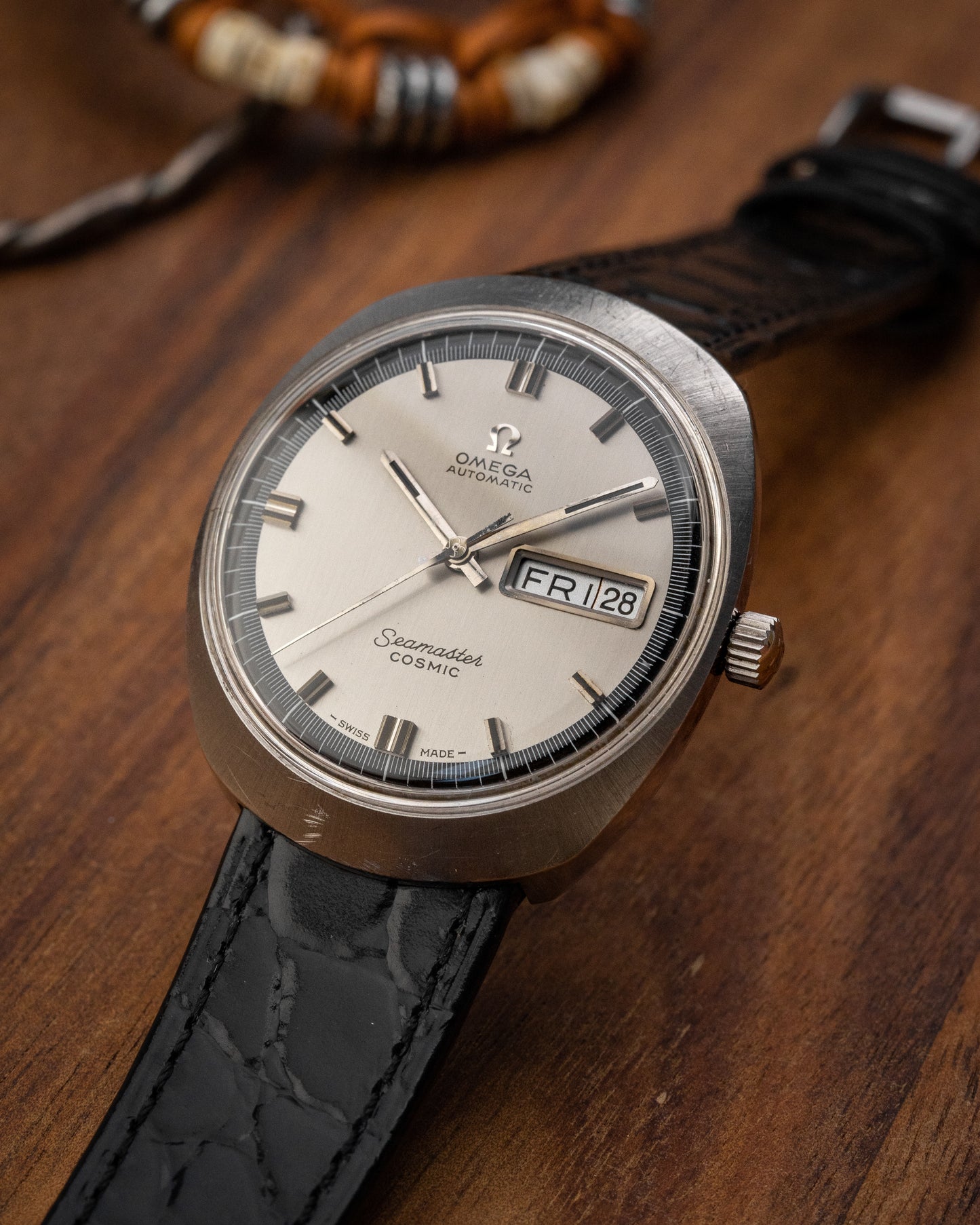 Omega Seamaster Cosmic "Helmet" Automatic Day-Date Ref. 166.035 (Cal. 752)