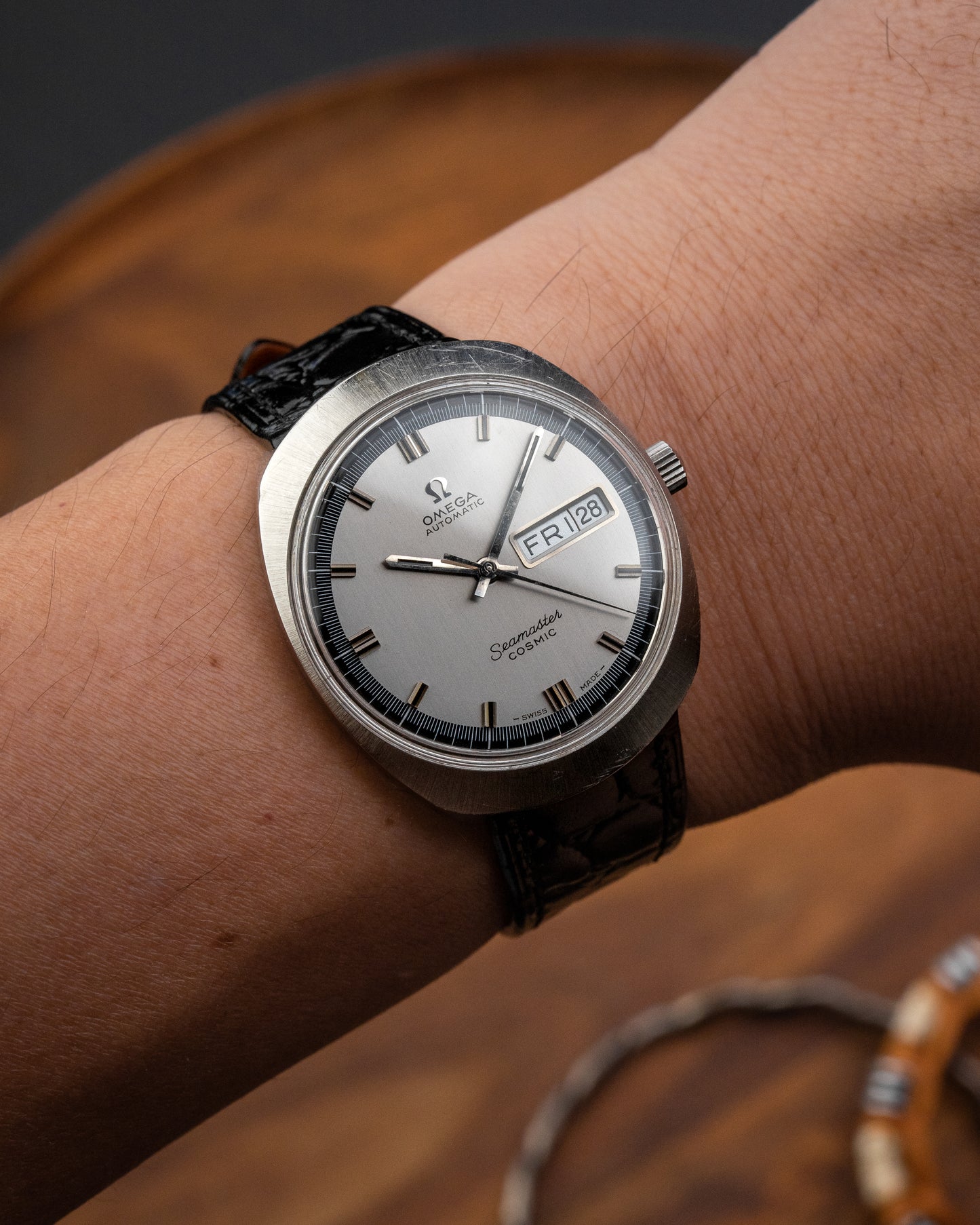 Omega Seamaster Cosmic "Helmet" Automatic Day-Date Ref. 166.035 (Cal. 752)
