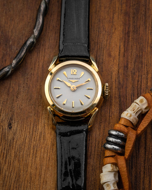 Longines Fancy "Helical Lugs" Gold Ladies Ref. 6832 (Cal. 14.16)