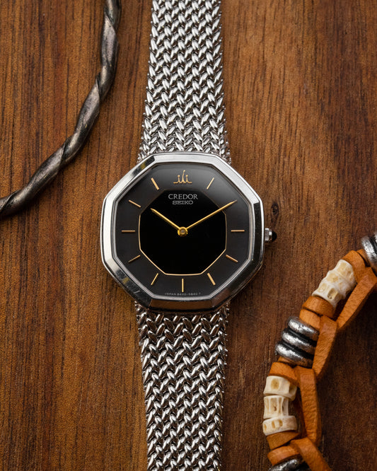 Credor Seiko Octagonal "Onyx" Ref. 8420-5660