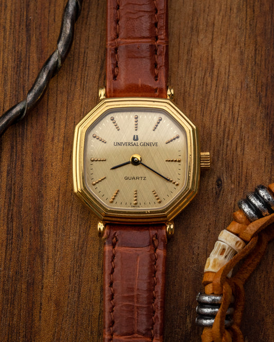 Universal Geneve Octagonal Quartz dial Gold Ladies Ref. 543735