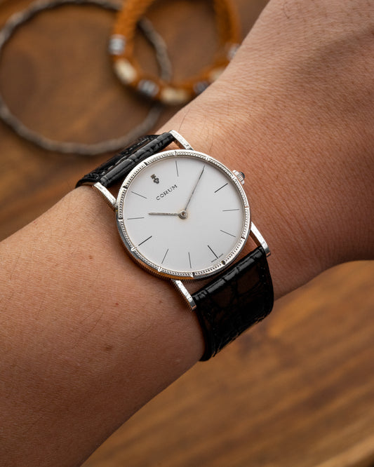 Corum "Coin Edge Bezel" 0.925 Solid Silver Ref. 57255-1 (Cal. 7001)