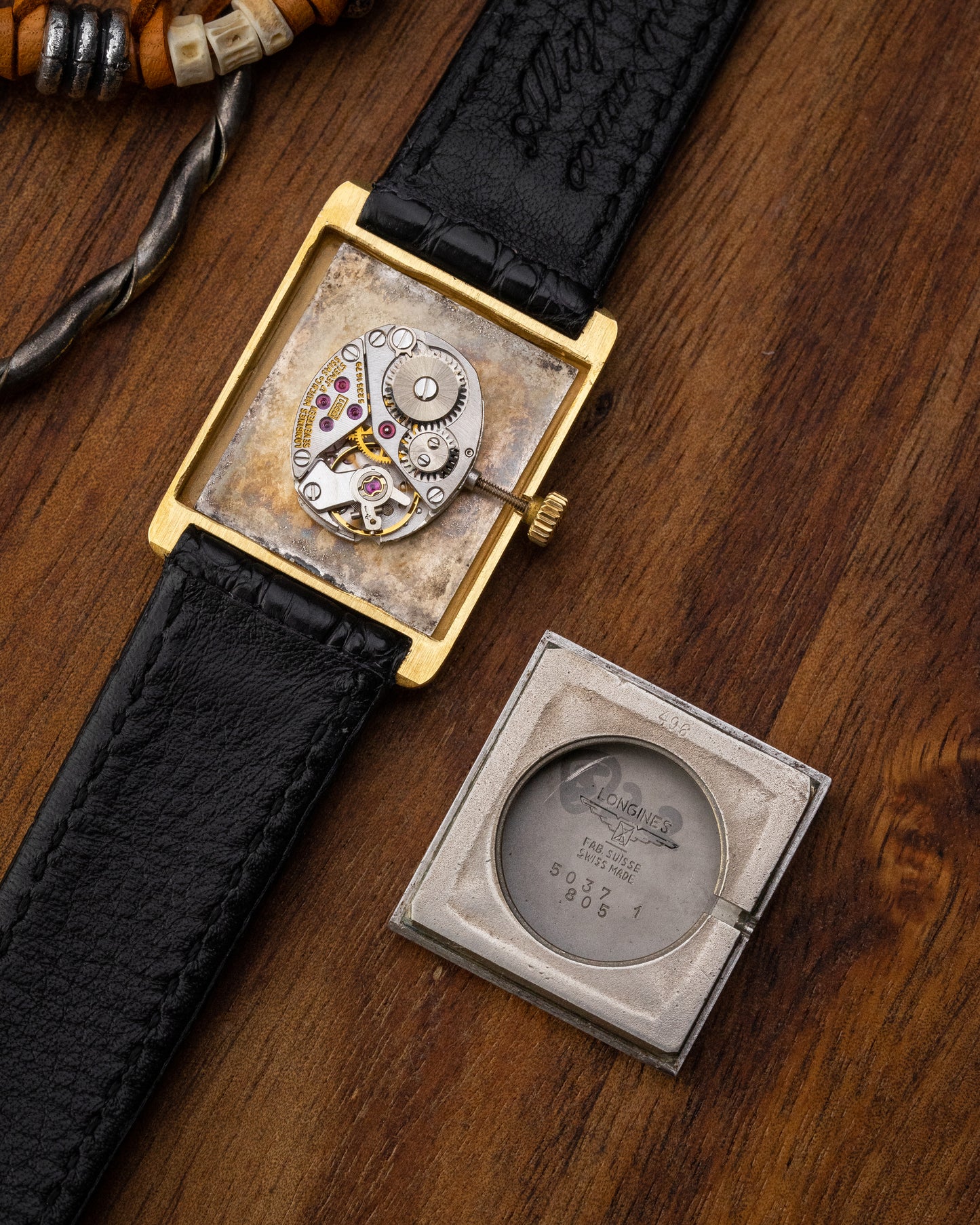Longines Tank Roman dial Gold Ref. 5037-1 (Cal. 5601)