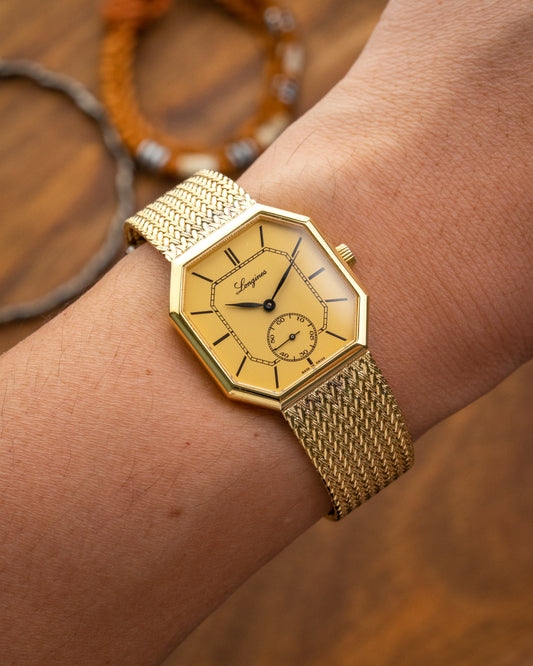 Longines Octagonal Integrated Bracelet Gold Ref. 3209M (Cal. 846.4)