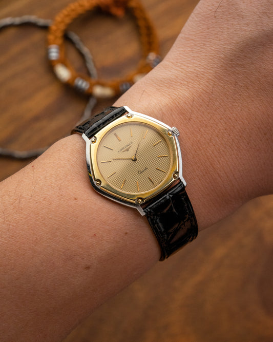 Longines Hexagon "Locomotive" Radar dial Quartz Two-Tone