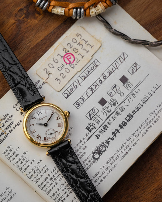 Longines Classique Mini "Vendome" Roman dial Gold Ref. 3206 (Cal. 520)