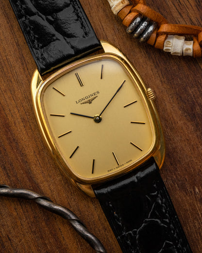 Longines "Cushion" Rectangular Gold Ref. 4448 (Cal. 847.4)