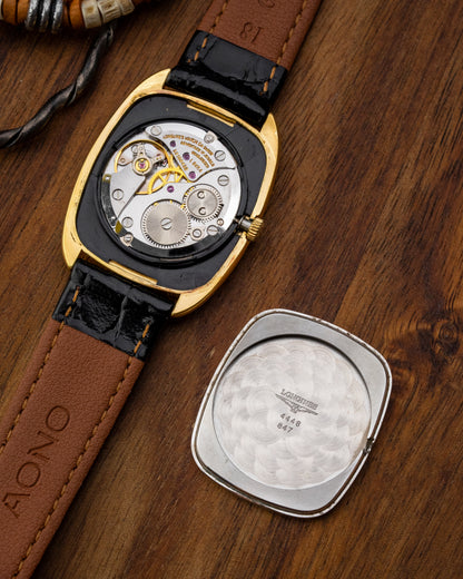 Longines "Cushion" Rectangular Gold Ref. 4448 (Cal. 847.4)
