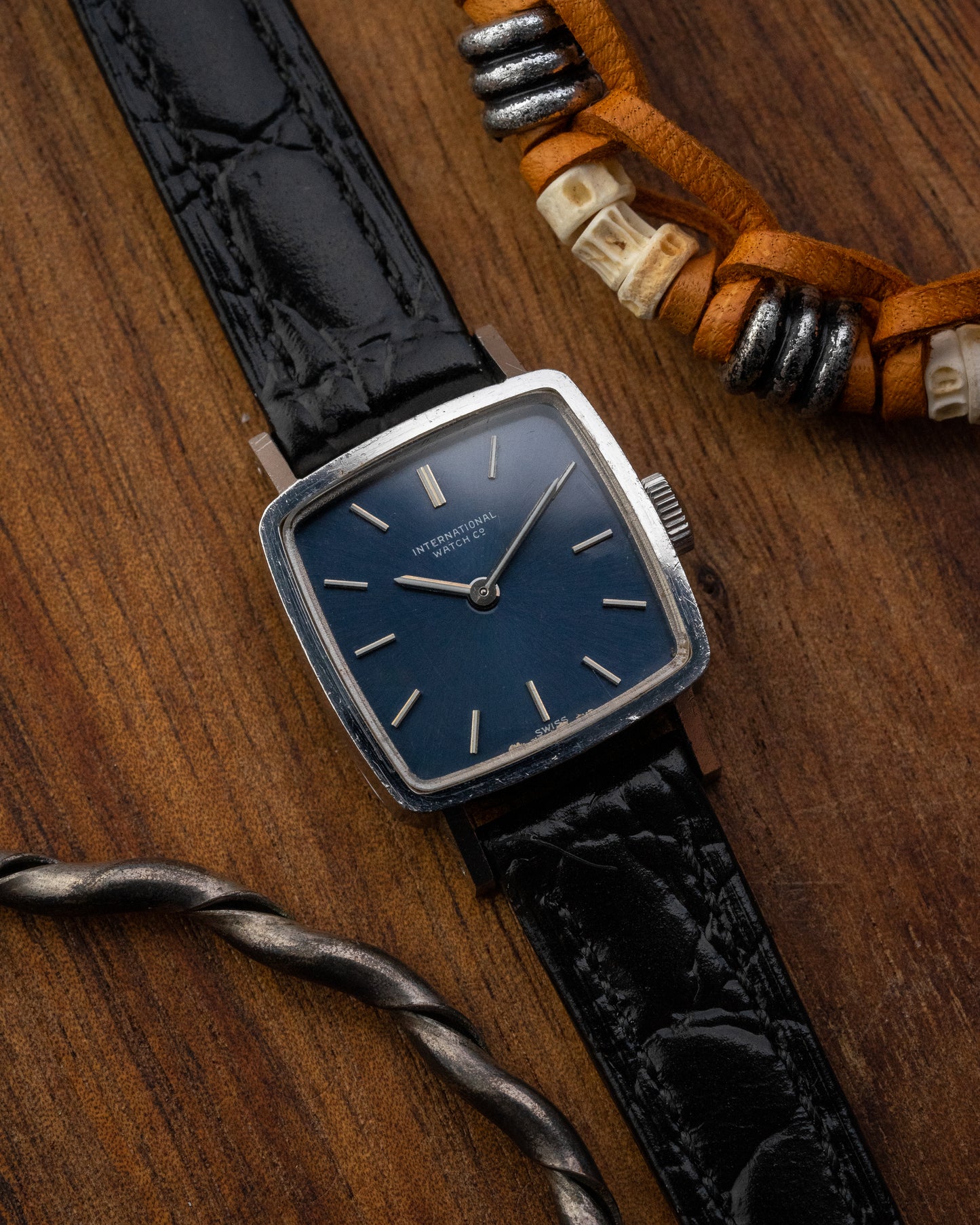 IWC Mini "Square TV" Blue dial Ref. R4174 (Cal. 41)