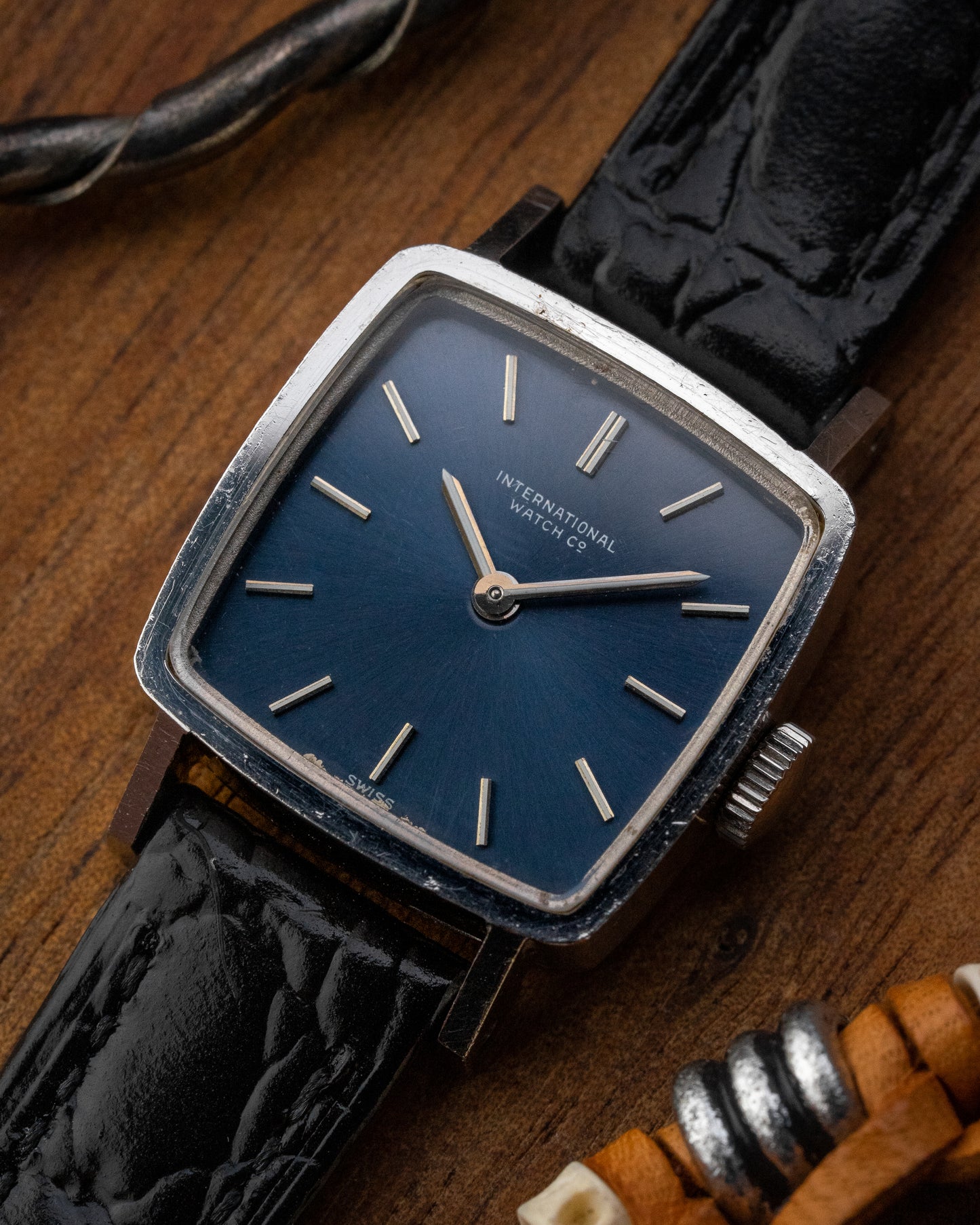 IWC Mini "Square TV" Blue dial Ref. R4174 (Cal. 41)