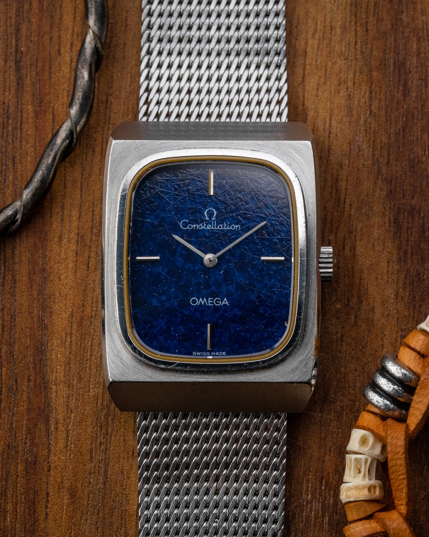 Omega Constellation "Lapis Lazuli" Rectangular Ref. 515.0030 (Cal. 625)