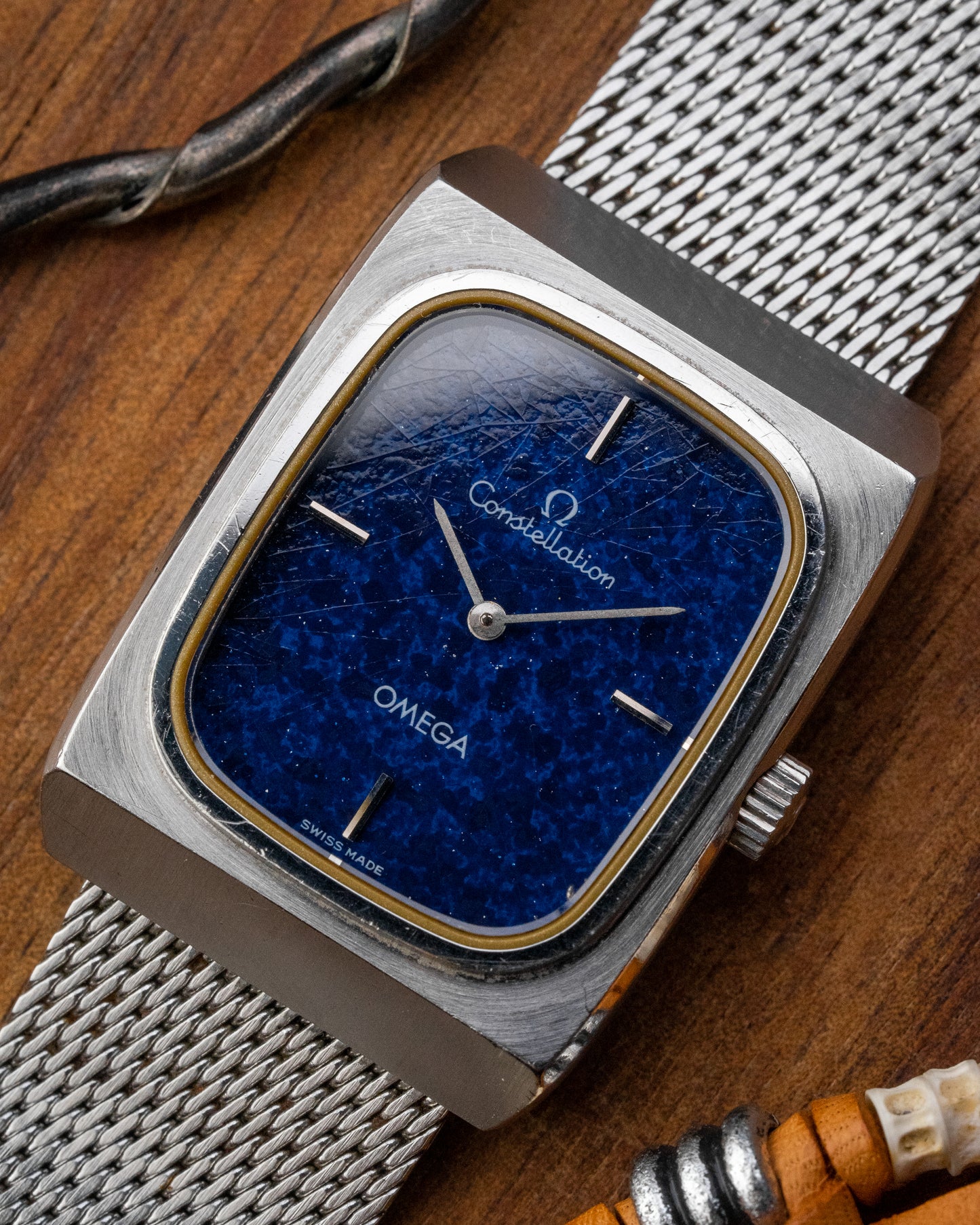 Omega Constellation "Lapis Lazuli" Rectangular Ref. 515.0030 (Cal. 625)