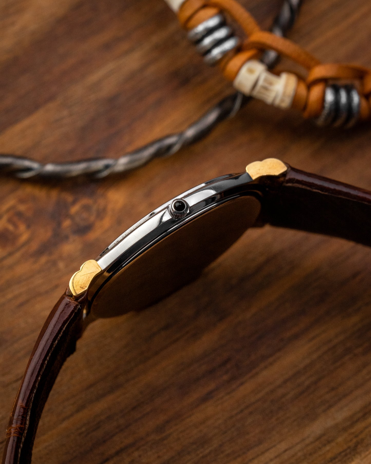 Credor Seiko "S. Steel + 18K Lugs" Super-Slim Date 7779-6000