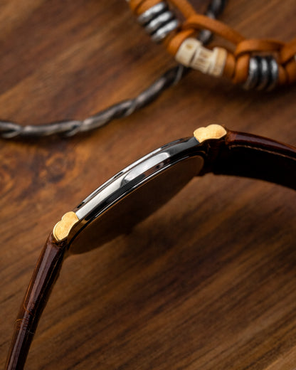 Credor Seiko "S. Steel + 18K Lugs" Super-Slim Date 7779-6000
