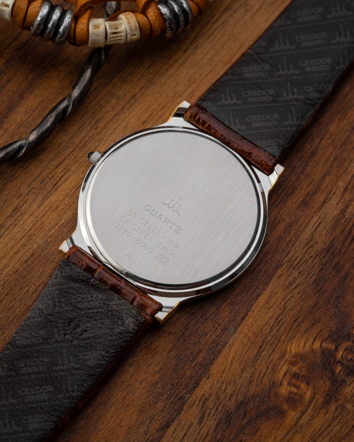 Credor Seiko "S. Steel + 18K Lugs" Super-Slim Date 7779-6000