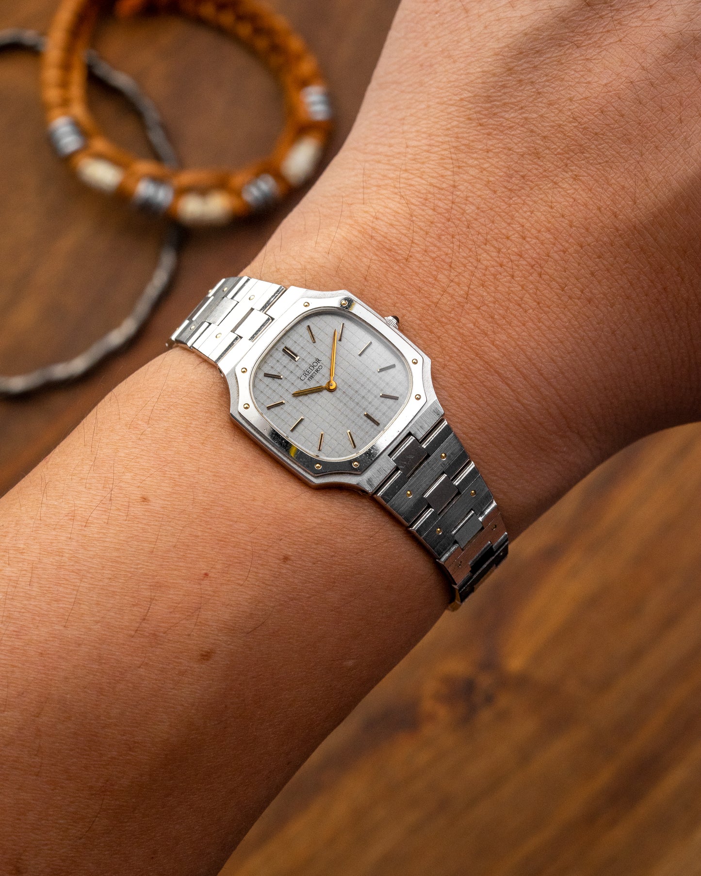 Credor Seiko Mini "Nautilus" Integrated Bracelet Ref. 8420-5010