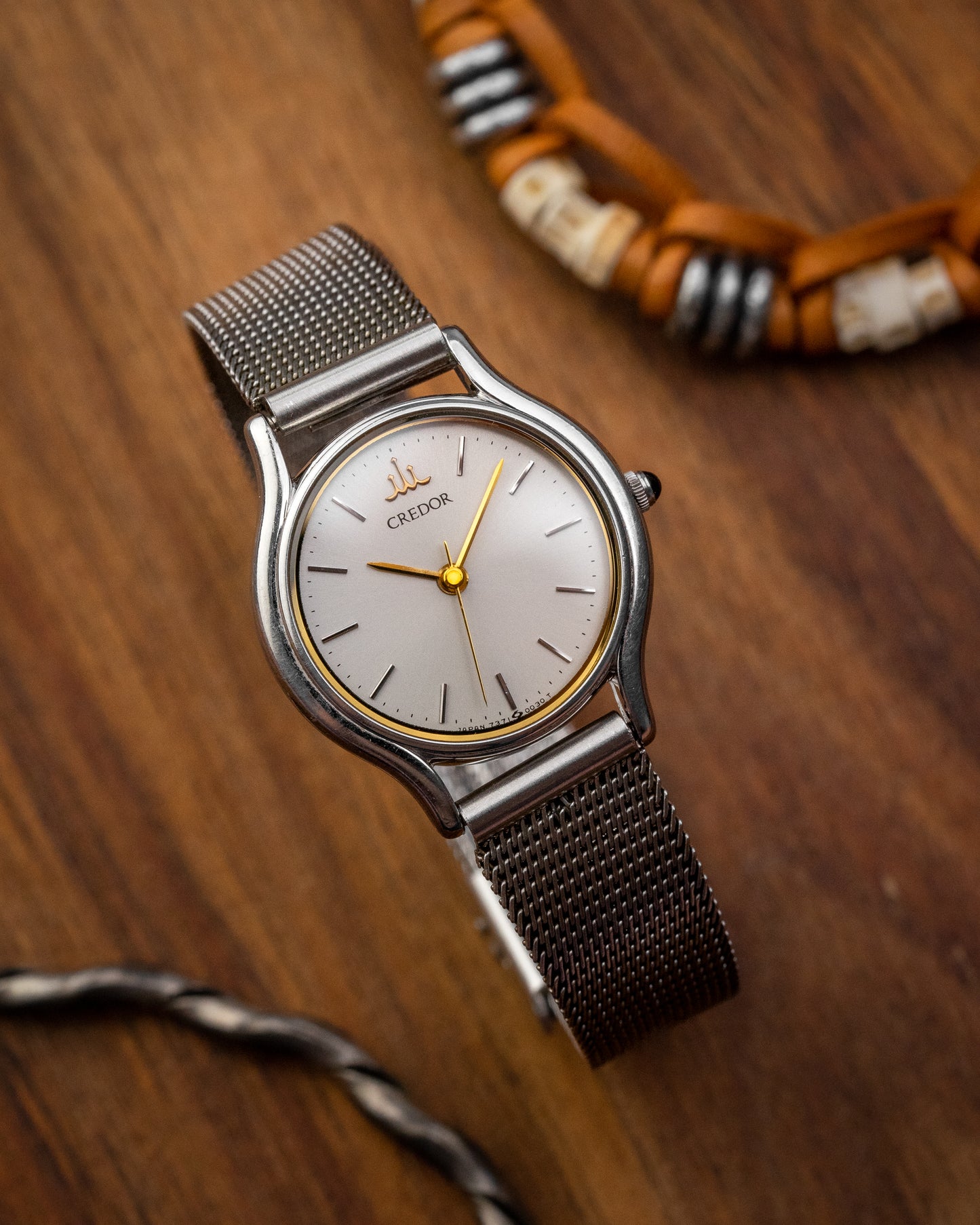 Credor Seiko Mini "Super-Slim" Two Tone 7371-0020