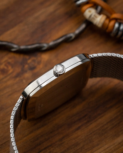 Longines Ellipse "Diamond Pip" Black dial Integrated Bracelet Ref. 4178 (Cal. L847.4)